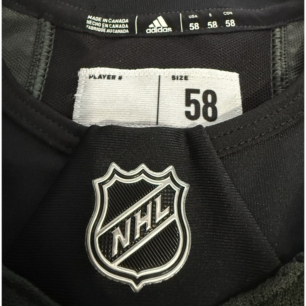New Adidas NHL Pro Stock I Salute Practice Jersey Military Appreciation Black 58 - Picture 4 of 6